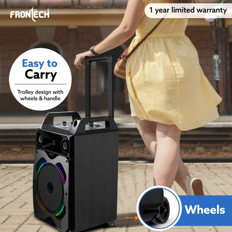 Frontech Smash Multimedia Wireless 60W Bluetooth 5.0 Trolley Speaker (SW-0175) Frontech Smash Multimedia Wireless 60W Bluetooth 5.0 Trolley Speaker (SW-0175)